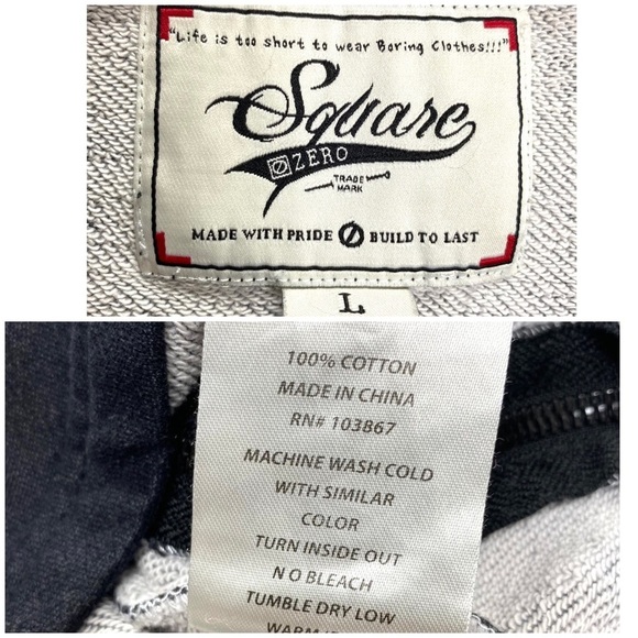 Square Zero Bear Patches Distressed Short Sleeve Sweatshirt Black - Picture 5 of 12